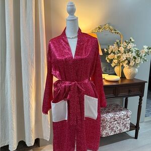 Silk Pink Women's Robe